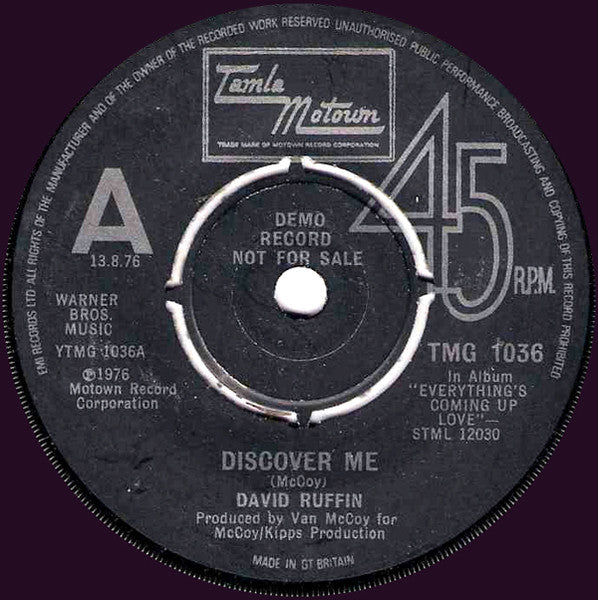 David Ruffin | Discover Me (7" single)
