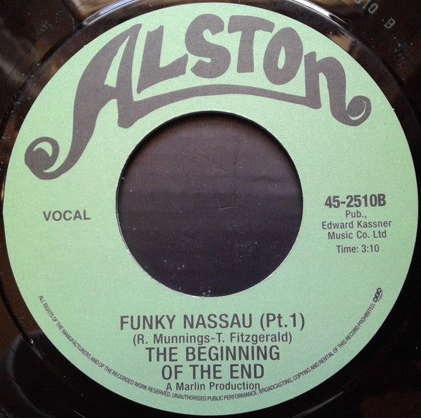 Clarence Reid / The Beginning Of The End | Nobody But You Babe / Funky Nassau (Pt. 1) (7"single)