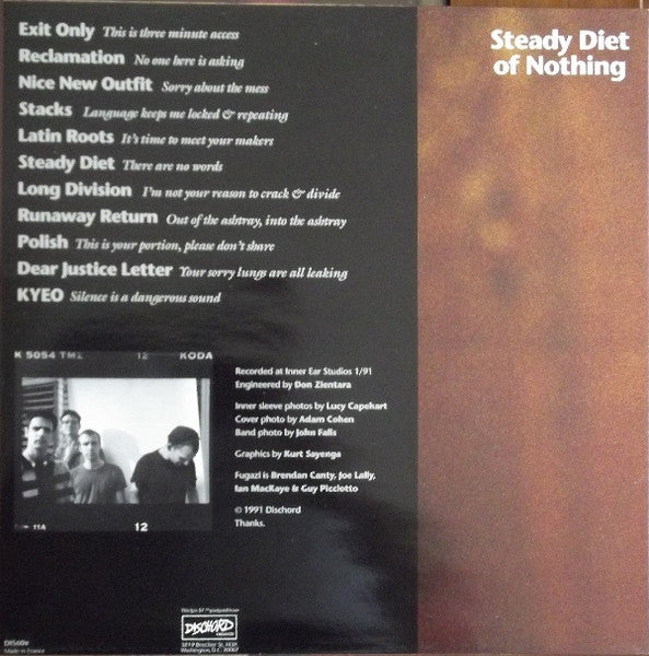 Fugazi | Steady Diet Of Nothing (12" album)