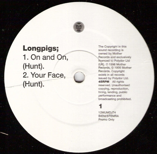 Longpigs | On And On (12" single)