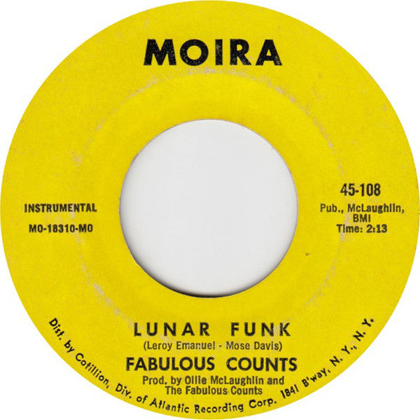 Fabulous Counts | Get Down People / Lunar Funk (7" single)