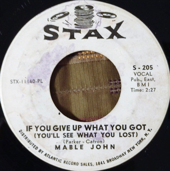 Mable John | You're Taking Up Another Man's Place ( 7 inch single)