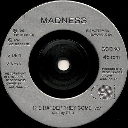 Madness | The Harder They Come (7" single)
