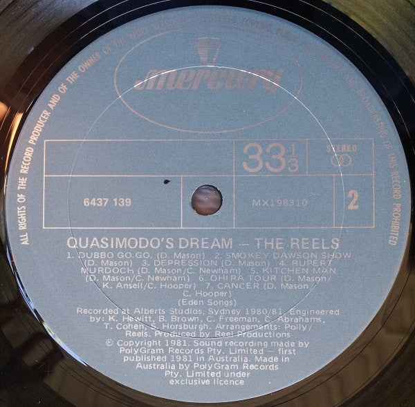 The Reels | Quasimodo's Dream (12" album)