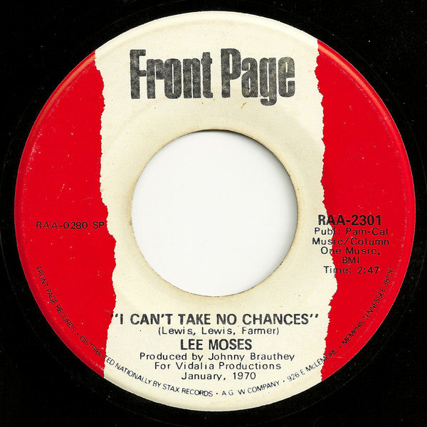 Lee Moses | Time And Place (7" single)