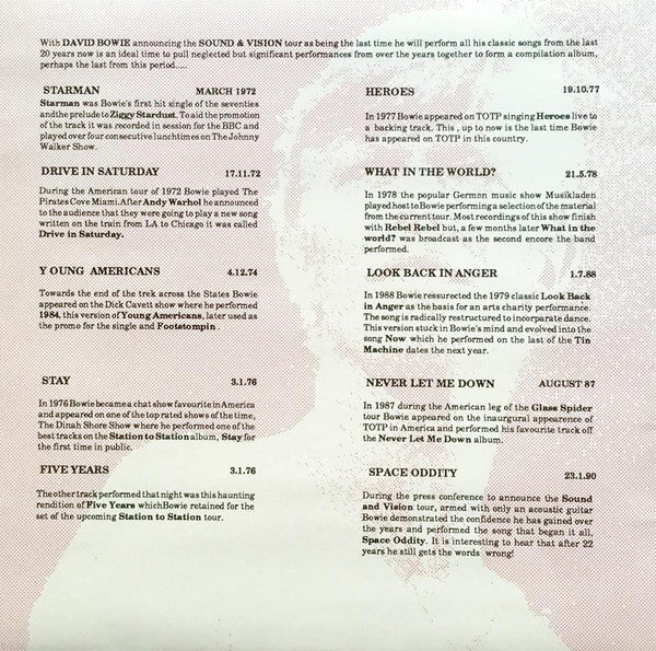 David Bowie | Look Back In Anger (12" album)