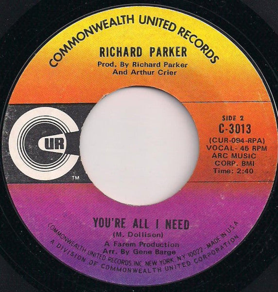 Richard Parker | Got To Find A Way (7" single)
