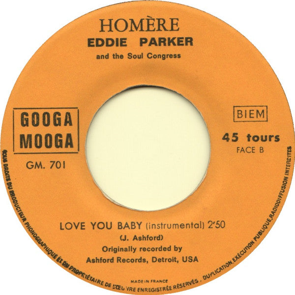 Eddie Parker | Love You Baby (7" single)