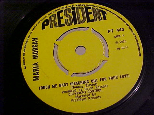 Maria Morgan | Touch Me Baby (7 inch single)