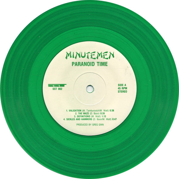 Minutemen | Paranoid Time (7" single)