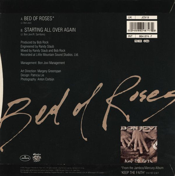 Bon Jovi | Bed Of Roses (7" single)