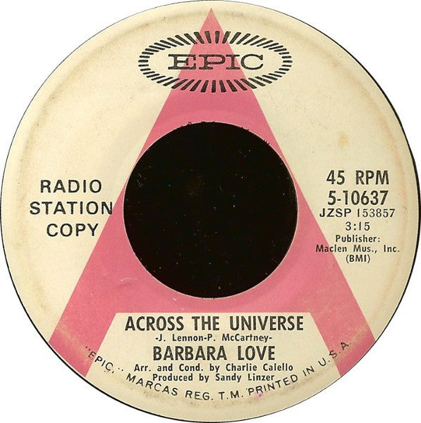 Barbara Love | Across The Universe (7" single)