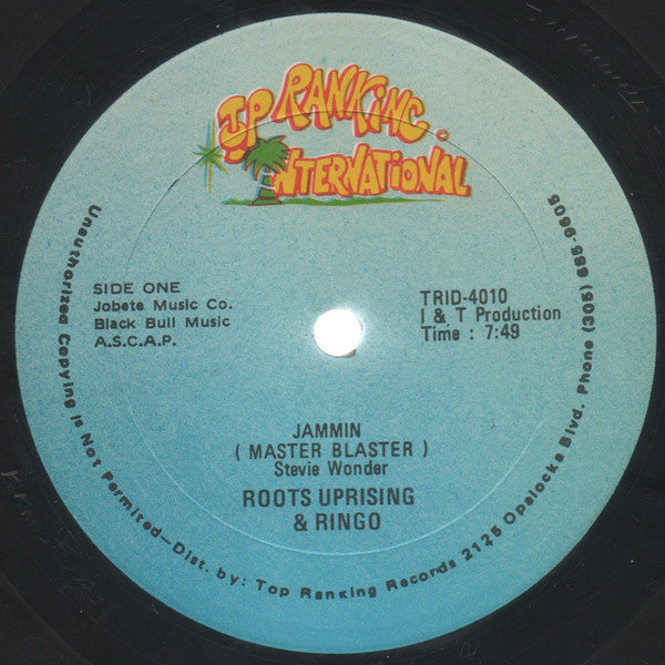 Roots Uprising & Ringo | Jammin (Master Blaster) (12 inch single)