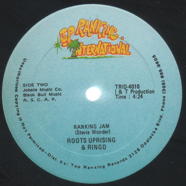 Roots Uprising & Ringo | Jammin (Master Blaster) (12 inch single)
