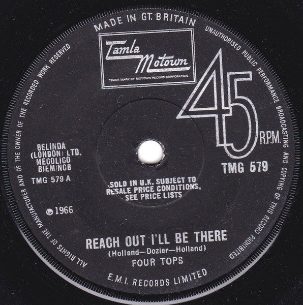 Four Tops | Reach Out I'll Be There (7" single)