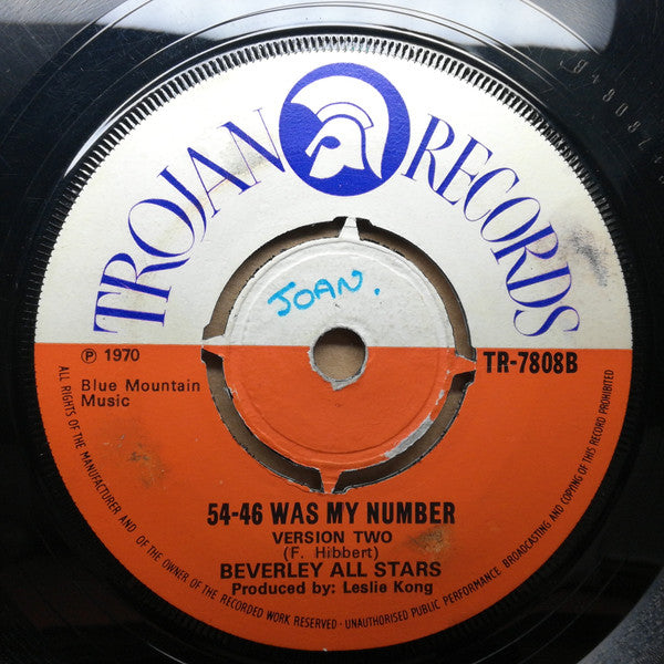 The Maytals / Beverley All Stars | 54-46 Was My Number (7" single)