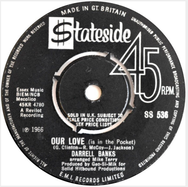 Darrell Banks | Open The Door To Your Heart ( 7" single)