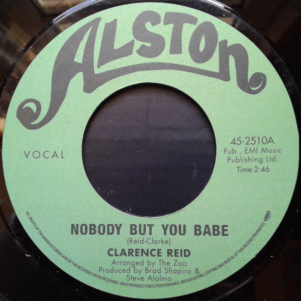 Clarence Reid / The Beginning Of The End | Nobody But You Babe / Funky Nassau (Pt. 1) (7"single)
