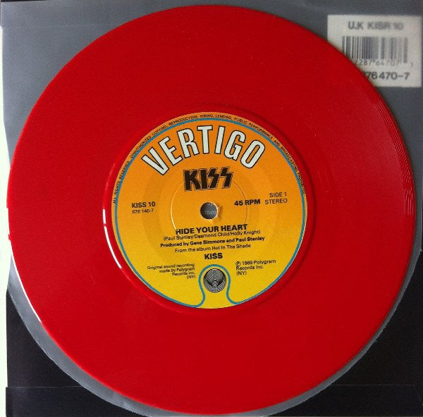 Kiss | Hide Your Heart (7" single)
