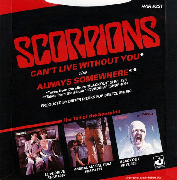 Scorpions | Can't Live Without You (7" single)