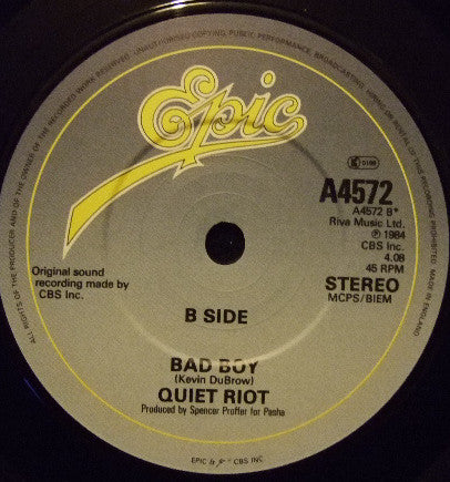 Quiet Riot | Mama Weer All Crazee Now (7" single)