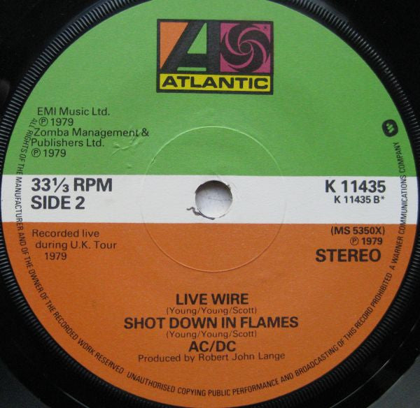 AC/DC | Touch Too Much (7" single)
