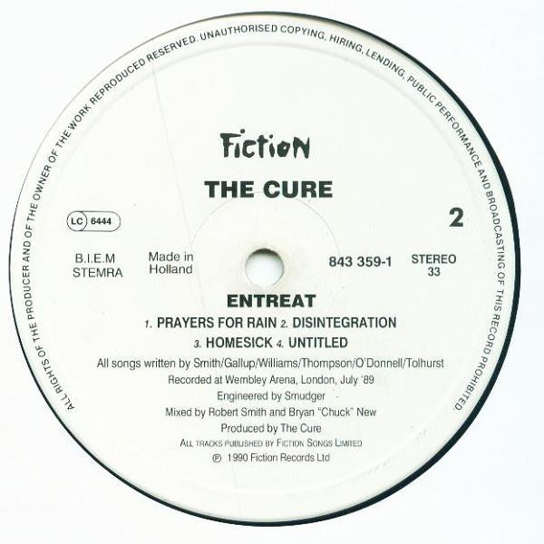 The Cure | Entreat (12" album)