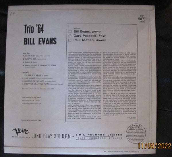 Bill Evans | Trio 64 (12" Album)