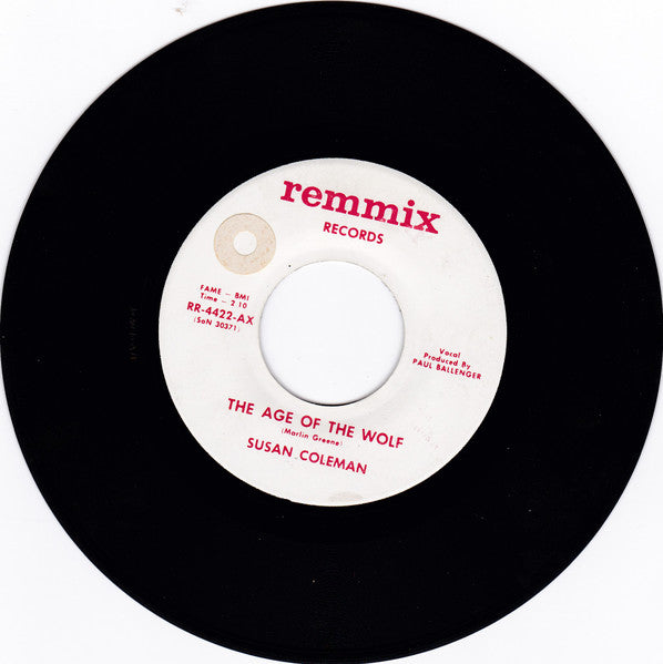 Susan Coleman | The Age Of The Wolf (7" single)