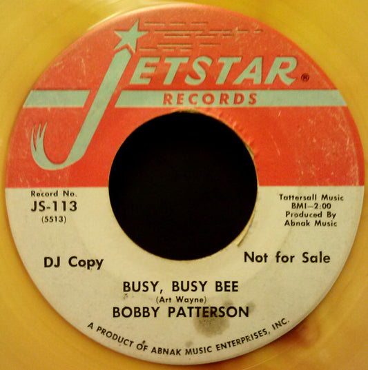 Bobby Patterson | Busy Busy Bee (7 inch Single)