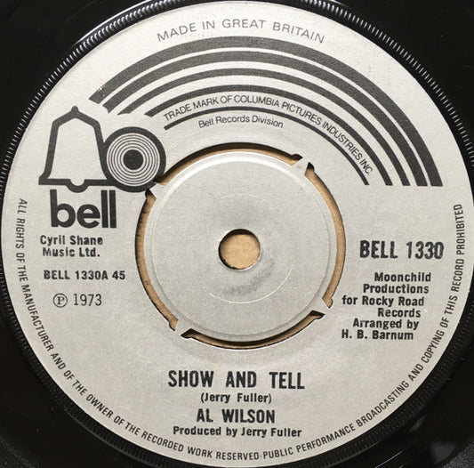 Wilson, Al | Show And Tell (7 inch Single)
