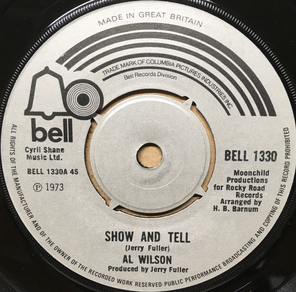 Wilson, Al | Show And Tell (7 inch Single)