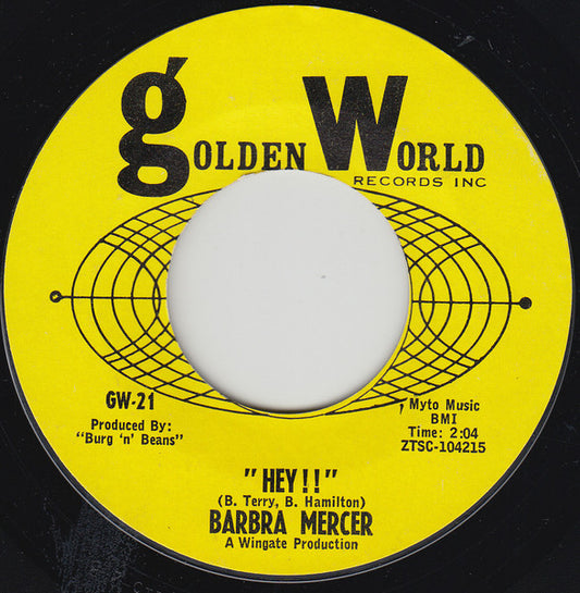 Barbra Mercer | Hey!! (7 inch Single)