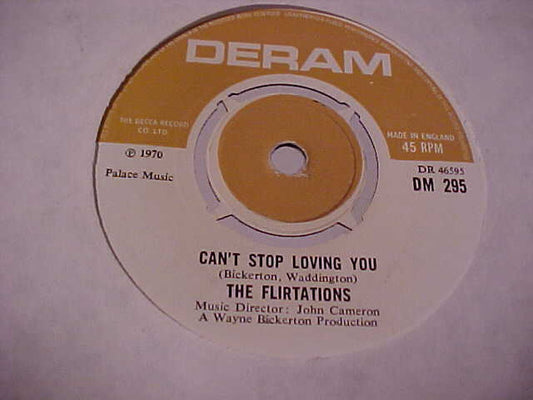 Flirtations | Cant Stop Loving You (7 inch Single)