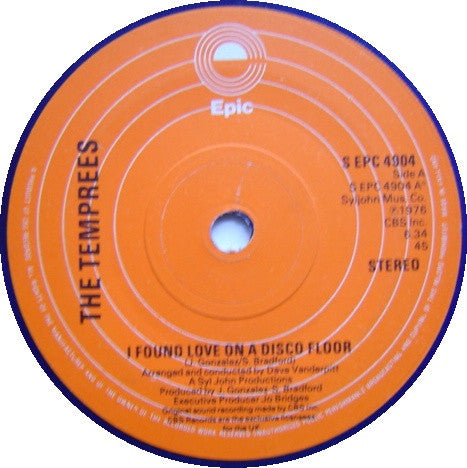 Temprees | I Found Love On A Disco Floor (7 inch Single)