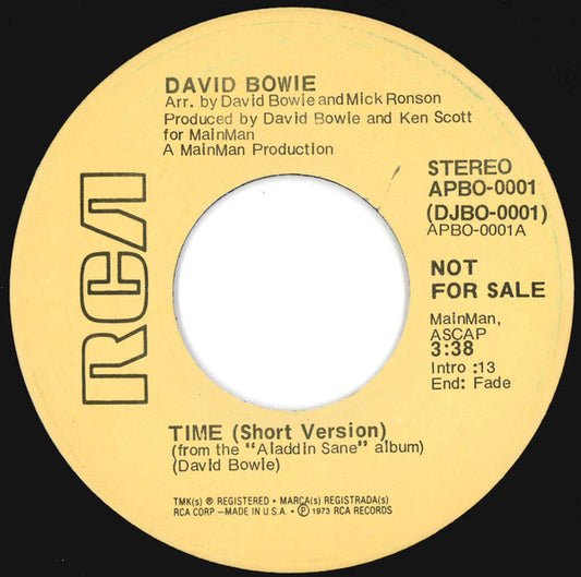 David Bowie | Time (7 inch Single)