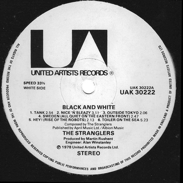 The Stranglers ‎| Black And White (12" album)