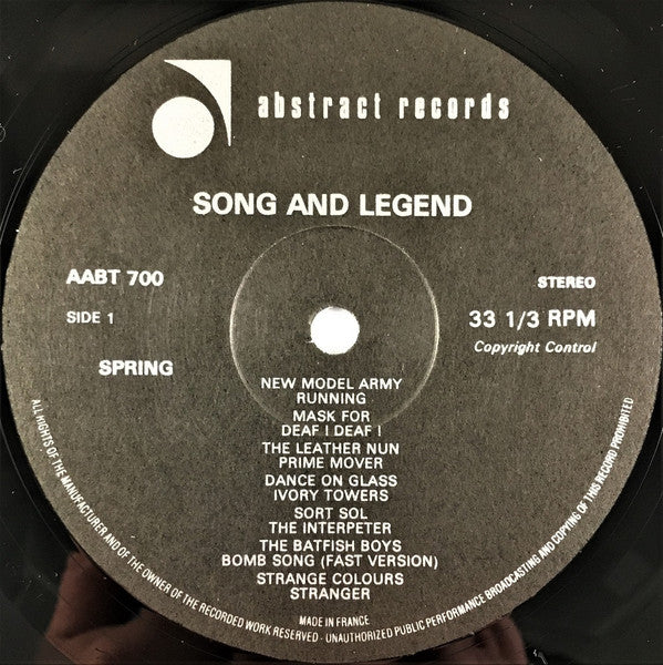 Various | Song And Legend (12" album)