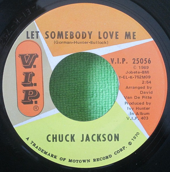 Chuck Jackson | Let Somebody Love Me (7" single)