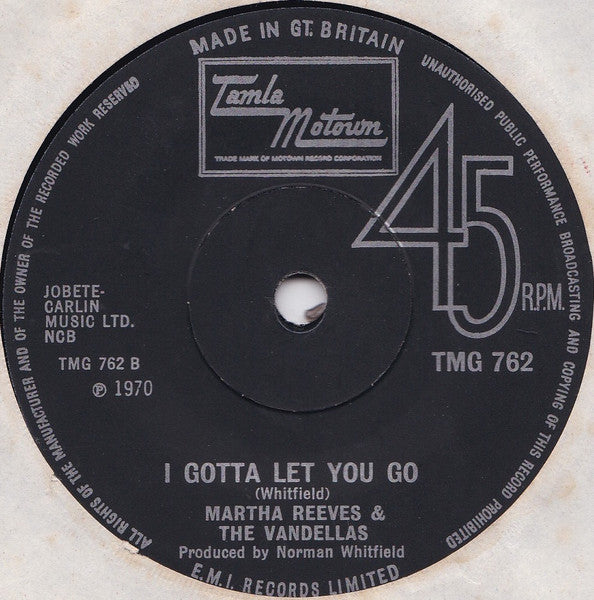 Martha Reeves & The Vandellas | Forget Me Not (7" single)