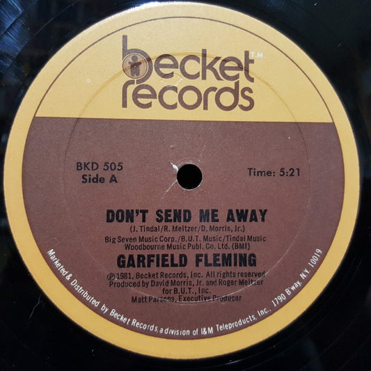 Garfield Fleming | Don't Send Me Away ( 12" single )
