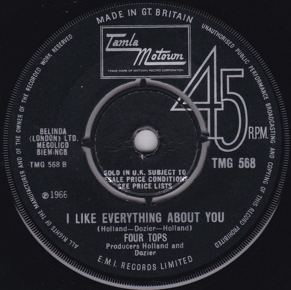 Four Tops | Loving You Is Sweeter Than Ever (7 inch single)
