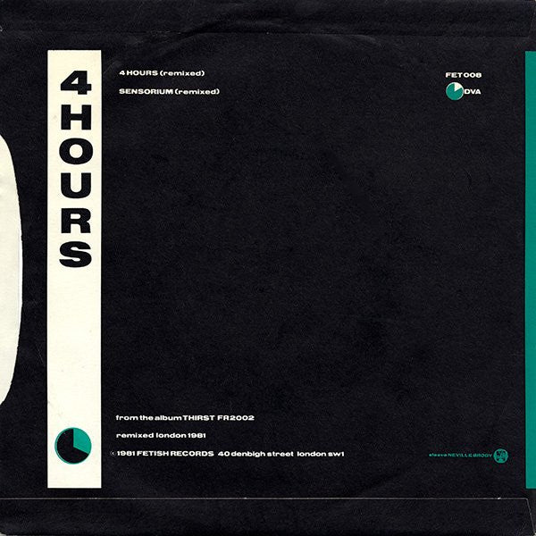 CLOCKDVA | 4 Hours ( 7" single )
