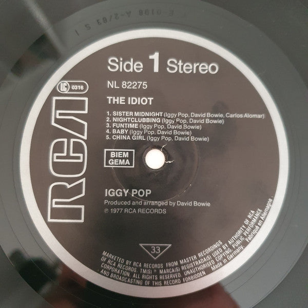 Iggy Pop | The Idiot (12" album)