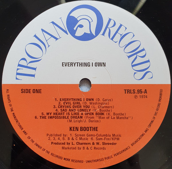 Ken Boothe | Everything I Own (12" Album)