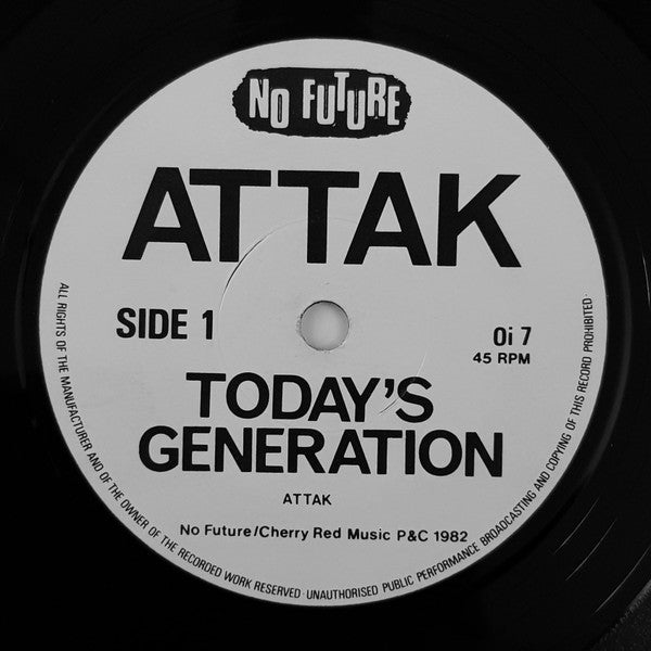 Attak | Today's Generation E.P. (7" single)