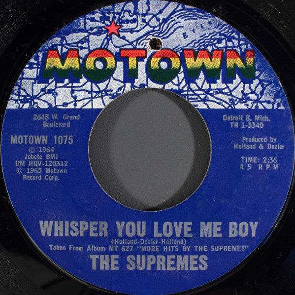 The Supremes | Back In My Arms Again (7" single)