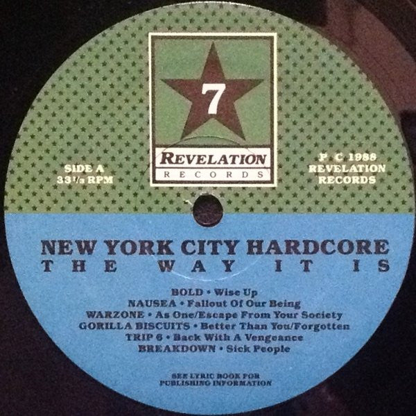 Various | New York City Hardcore - The Way It Is (12" LP)