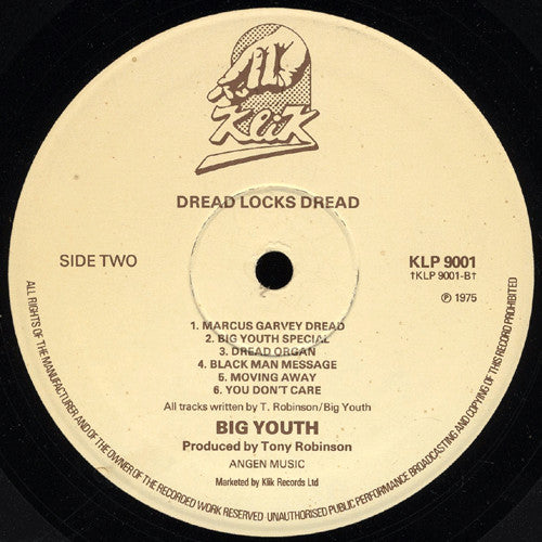 Big Youth | Dread Locks Dread (12" Album)