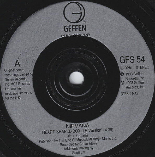 Nirvana | Heart-Shaped Box ( 7" single)